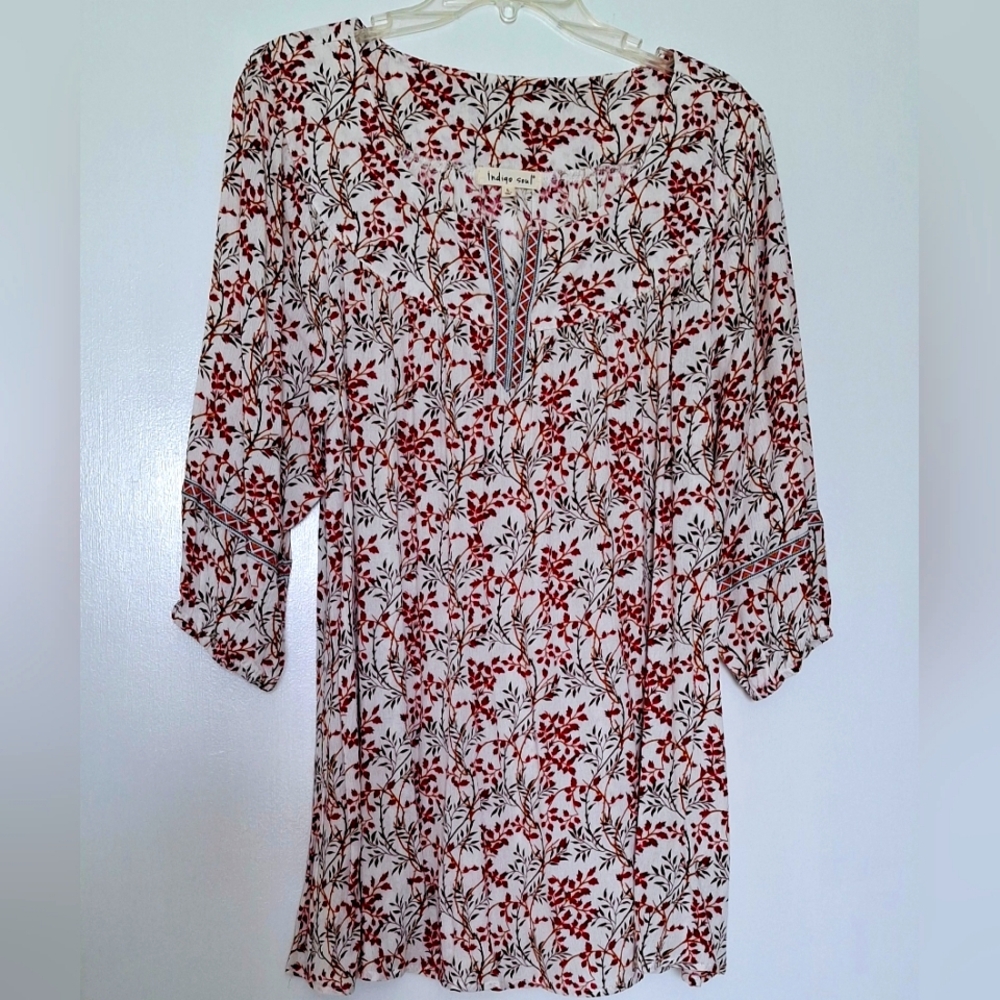 Indigo Soul Tunic Or Dress Sz L